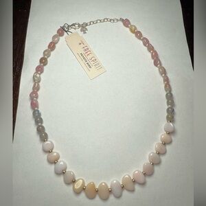 NWT Peyote Bird Artisan Genuine Gemstones and Sterling Silver Necklace